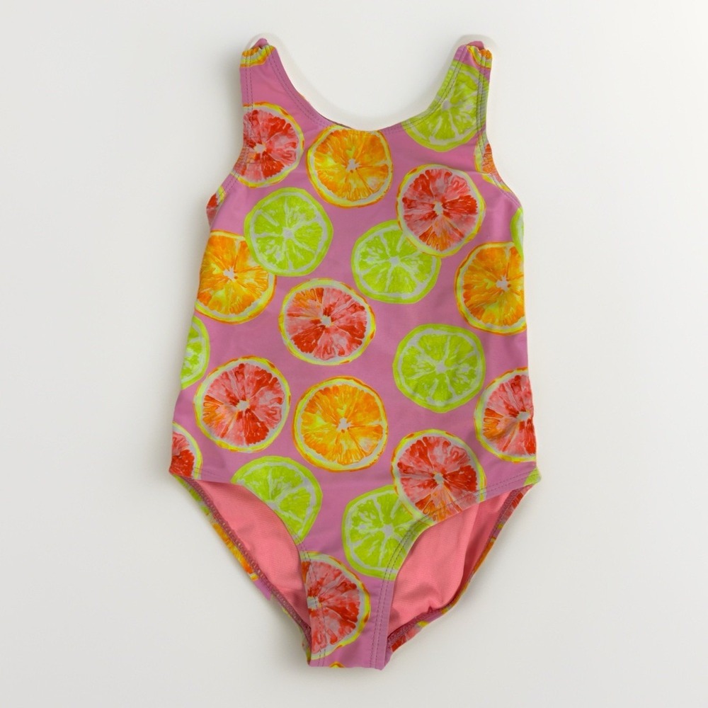 Bmagical One Piece Swimsuit Girls 6 Pink Citrus Fruit Summer Beach Vacation Cute